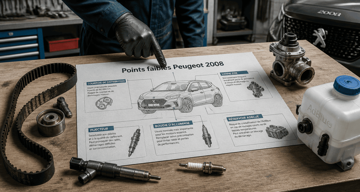 peugeot 2008 pannes fréquentes pièces mécaniques