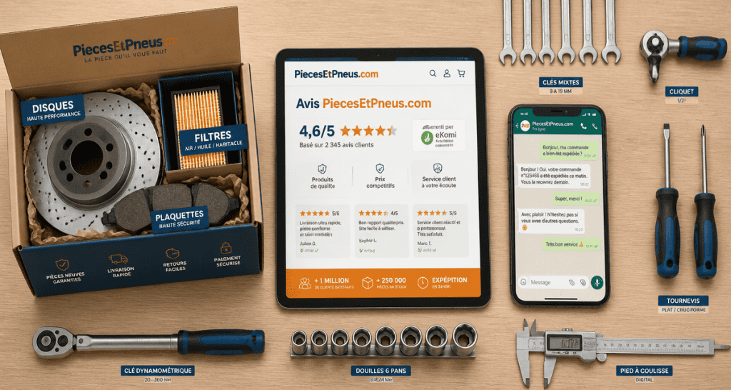 piecesetpneus.com avis tablette et pièces auto