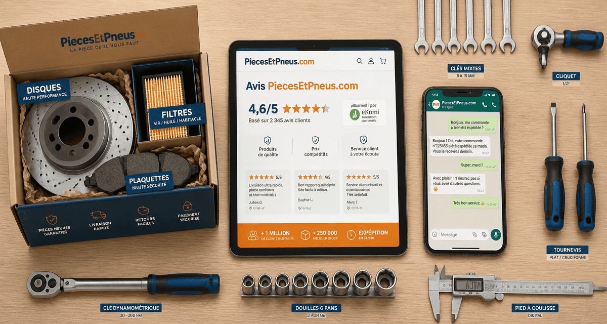 piecesetpneus.com avis tablette et pièces auto