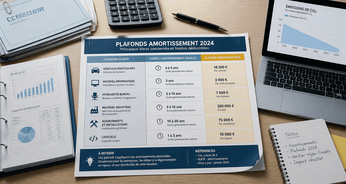 plafond amortissement véhicule 2024 tableau fiscalité