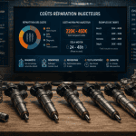 réparation injecteur diesel prix infographie atelier
