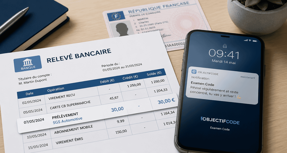 sgs automotive prélèvement 30 euros relevé bancaire