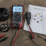 Tester prise remorque avec outils et schéma