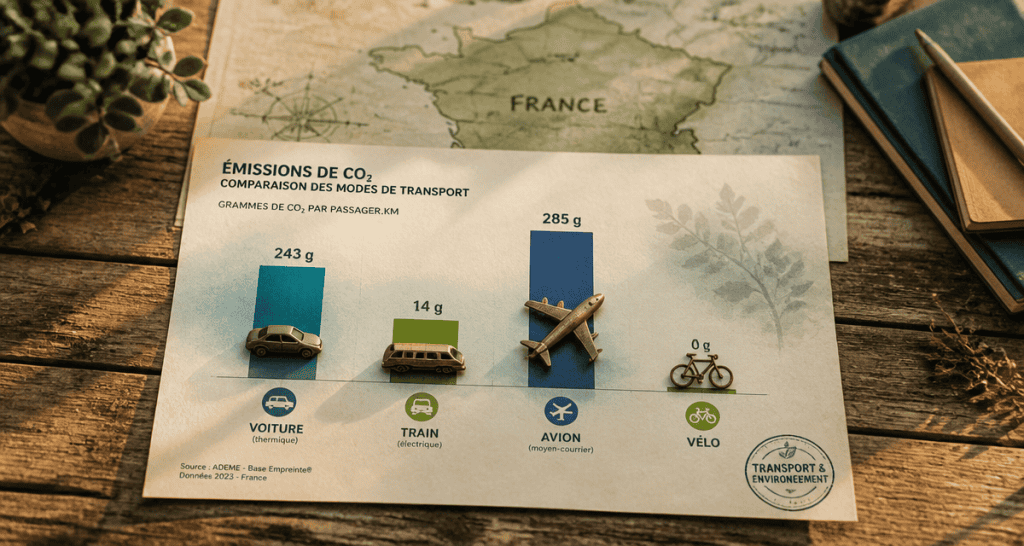 transport et environnement infographie émissions CO2