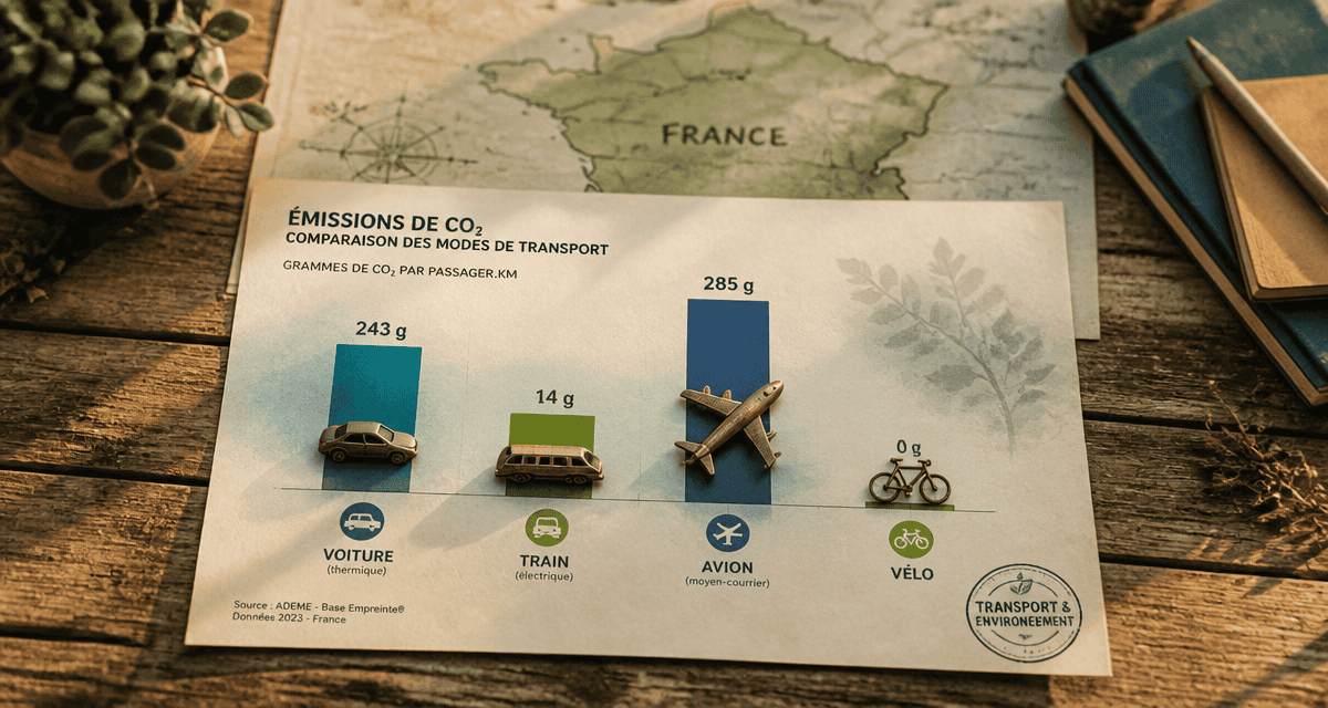transport et environnement infographie émissions CO2
