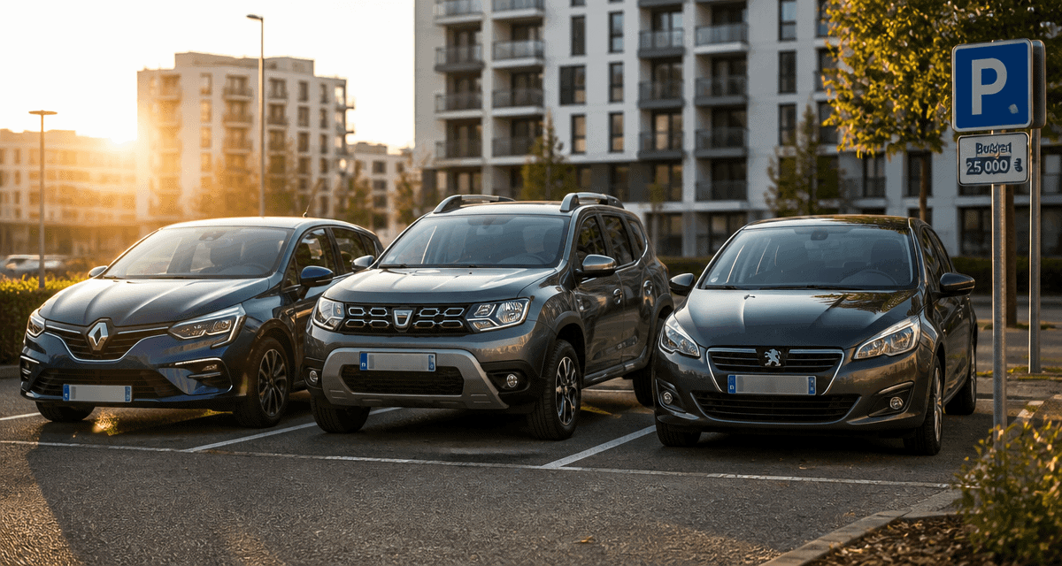 voiture 25000 euros citadine suv berline parking