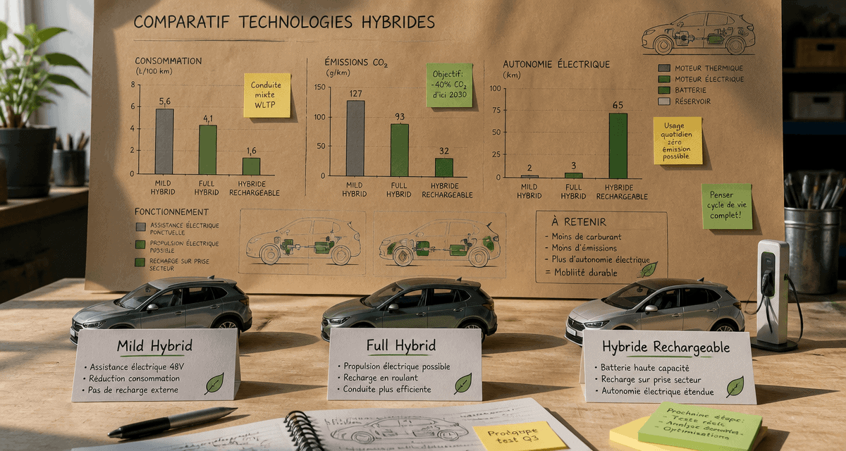 voiture hybride avis maquettes comparatif