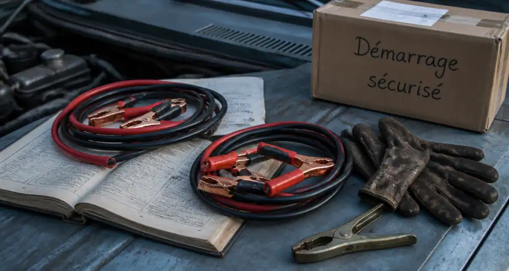 branchement cable batterie voiture cables et pince crocodile