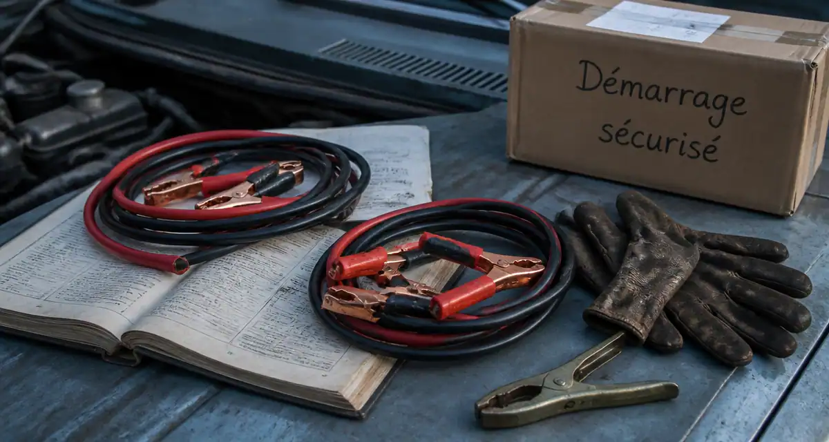branchement cable batterie voiture cables et pince crocodile
