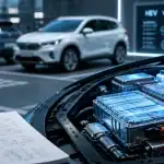 Différence entre hybride et hybride rechargeable : HEV vs PHEV sur tableau de bord
