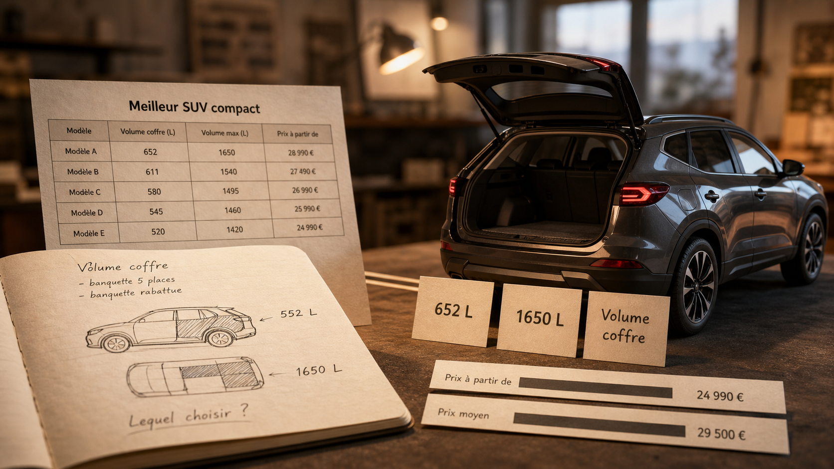 Meilleur SUV compact 2026 : fiabilité et volume de coffre