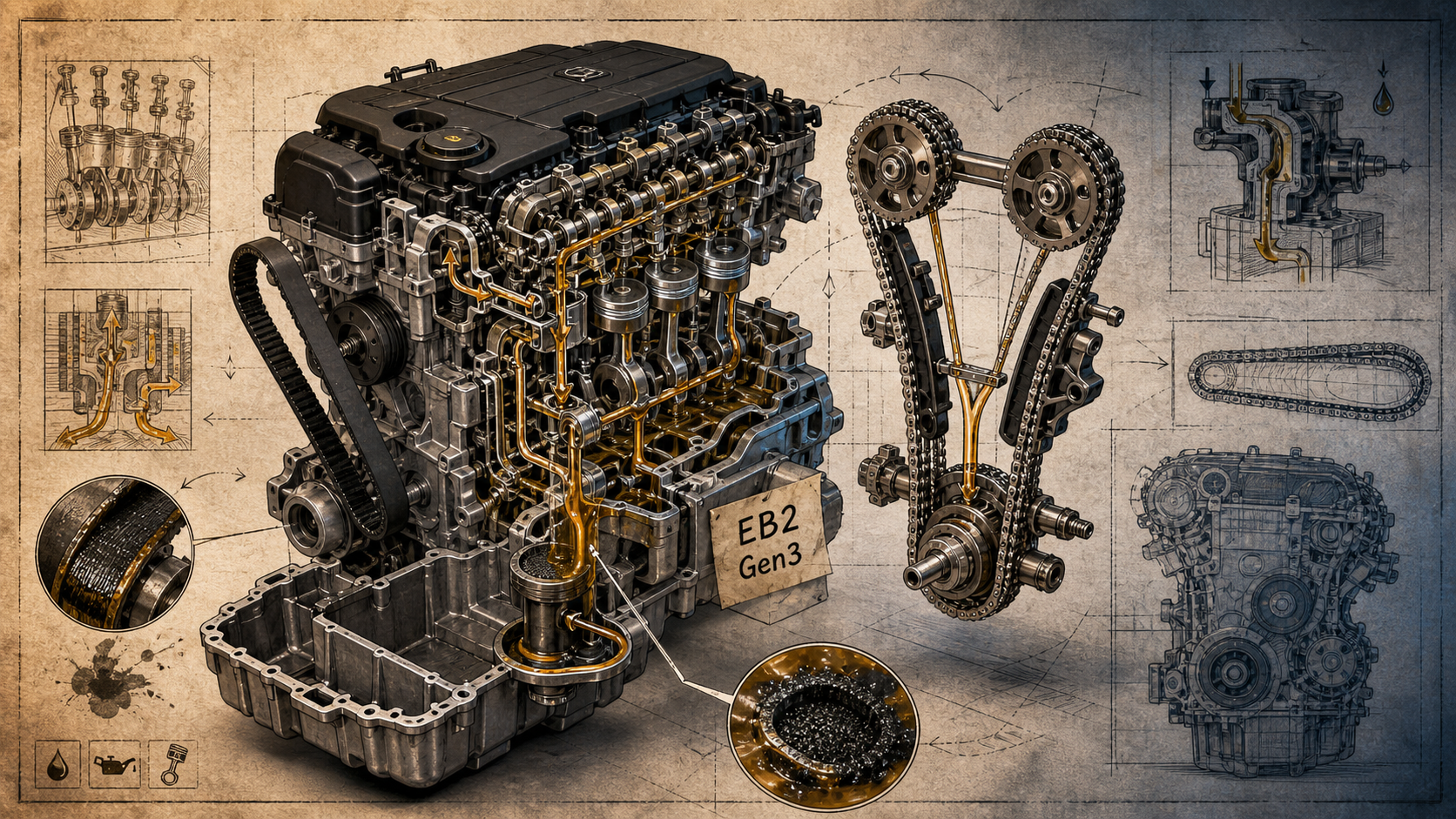 Voiture puretech : moteur EB2 Gen3, courroie à bain d’huile et risques