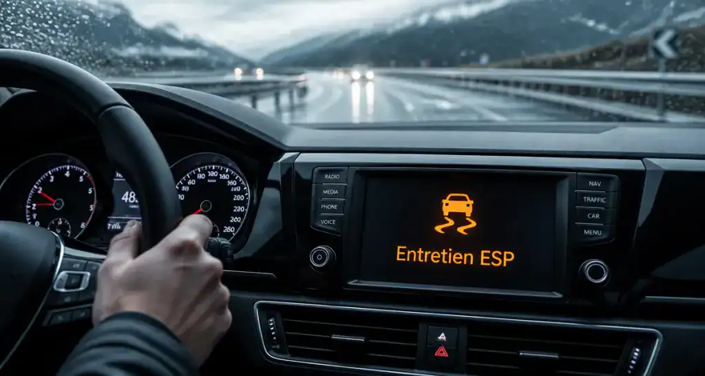 Voyant entretien ESP allumé dans voiture