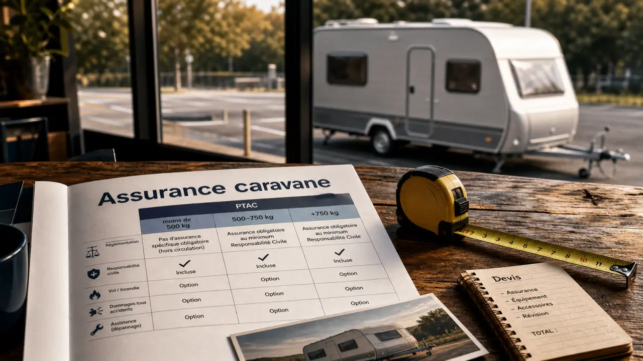 Assurance caravane prix : PTAC et garanties qui influencent le tarif