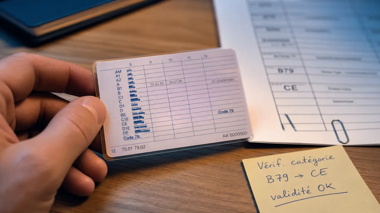 Code 79 permis de conduire : mention administrative sur permis