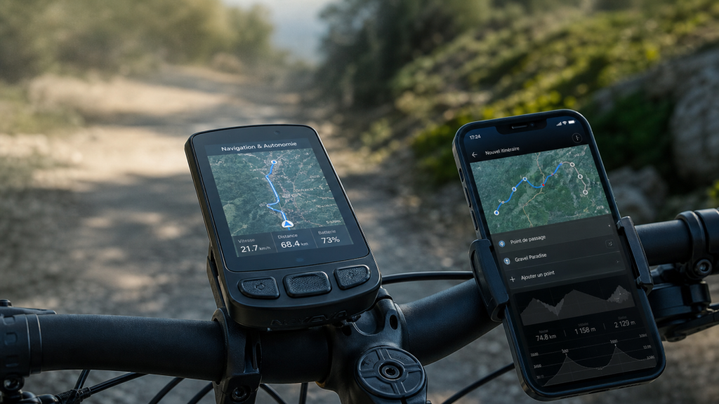 Gps velo meilleur : navigation et autonomie sur écran du guidon