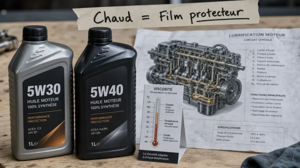 Huile 5W40 ou 5W30, FAP : bon choix à chaud