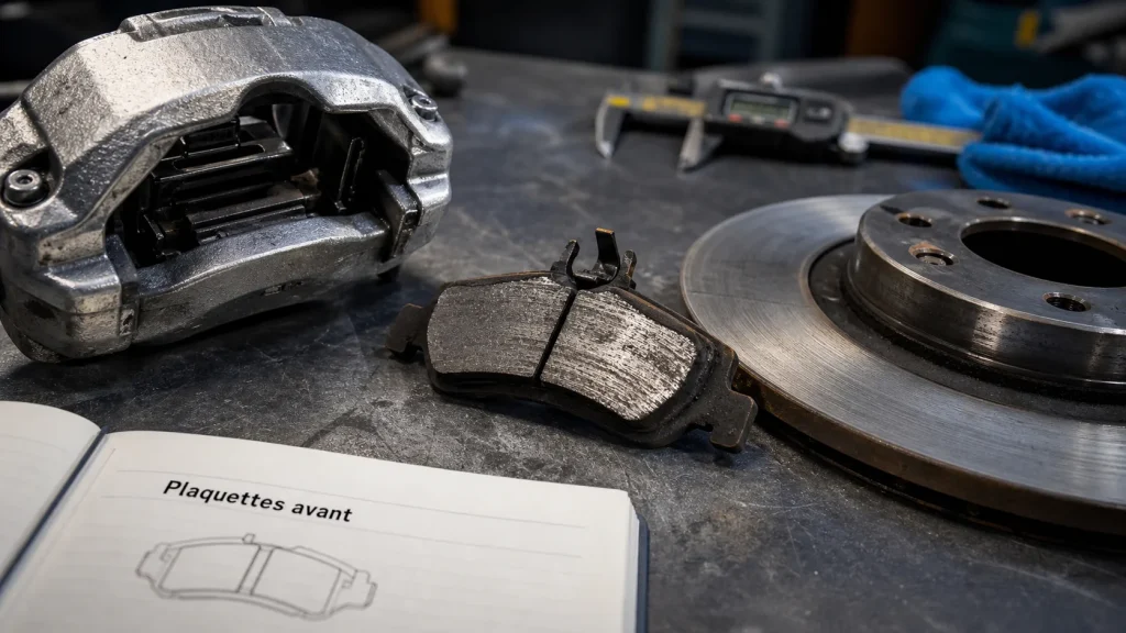 Plaquettes de frein avant : inspection et remplacement avant usure