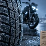 Pneus hiver moto : lamelles, silice et montage à 7°C
