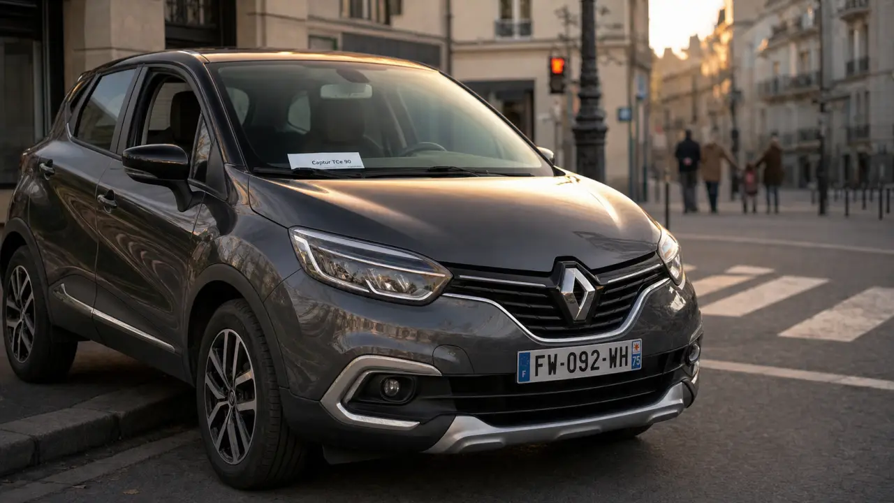 Renault Captur TCe 90 avis, photo en ville, prise en légère plongée