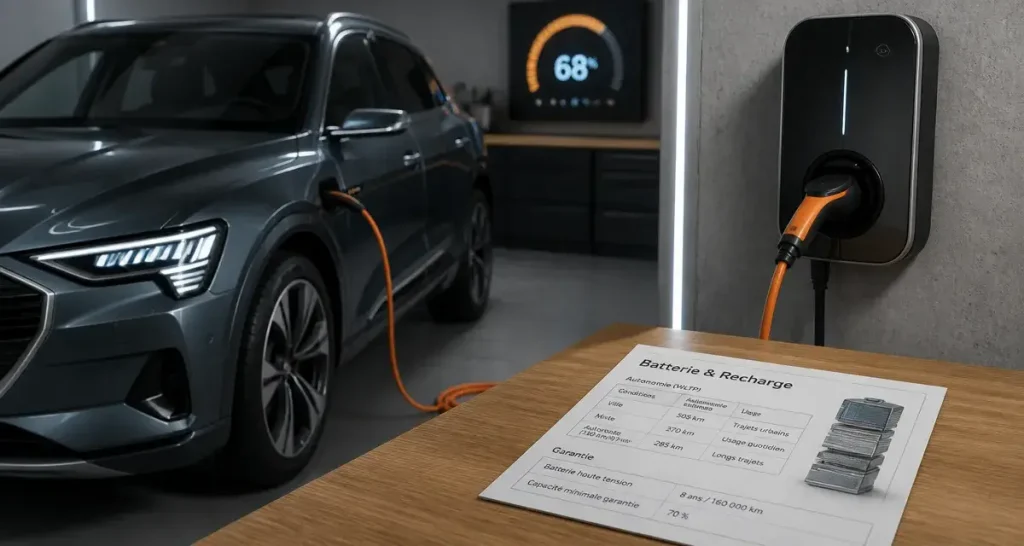 Audi e-tron 50 : 330 km WLTP, 120 kW et budget réel à prévoir