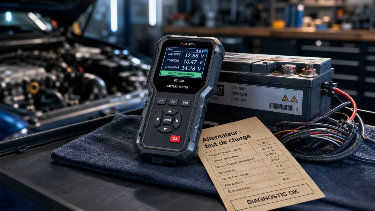 Carter Cash alternateur : testeur et diagnostic de charge avant remplacement