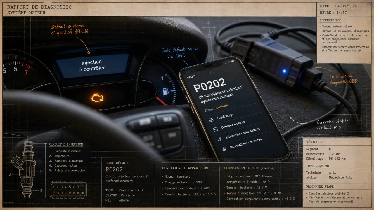 injection a controler clio 4 : signes pour arrêter de rouler