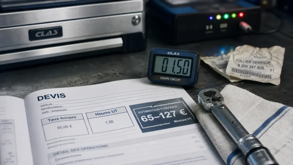 Main d’œuvre garage : 65 à 127 € de l’heure, avec les frais qui font vraiment varier la facture