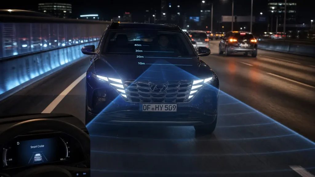 Régulateur intelligent sur Hyundai Tucson : maîtriser l&rsquo;activation, la distance et les limites