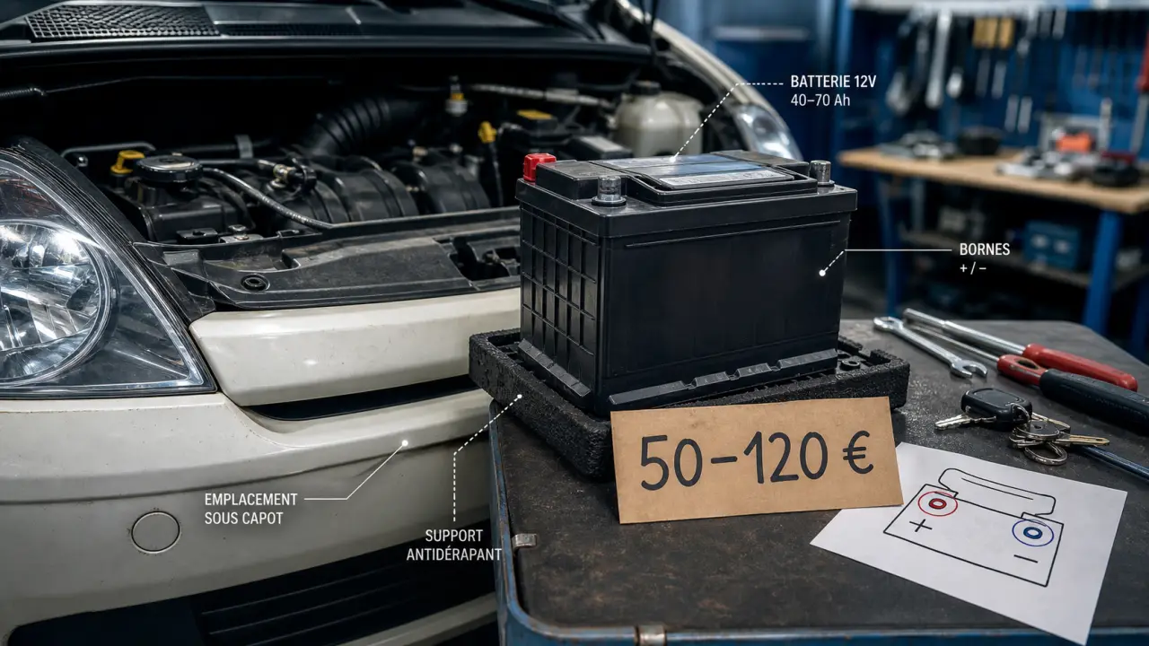 Prix batterie twingo 2 : 50–120 € (capacité, marque, pose)
