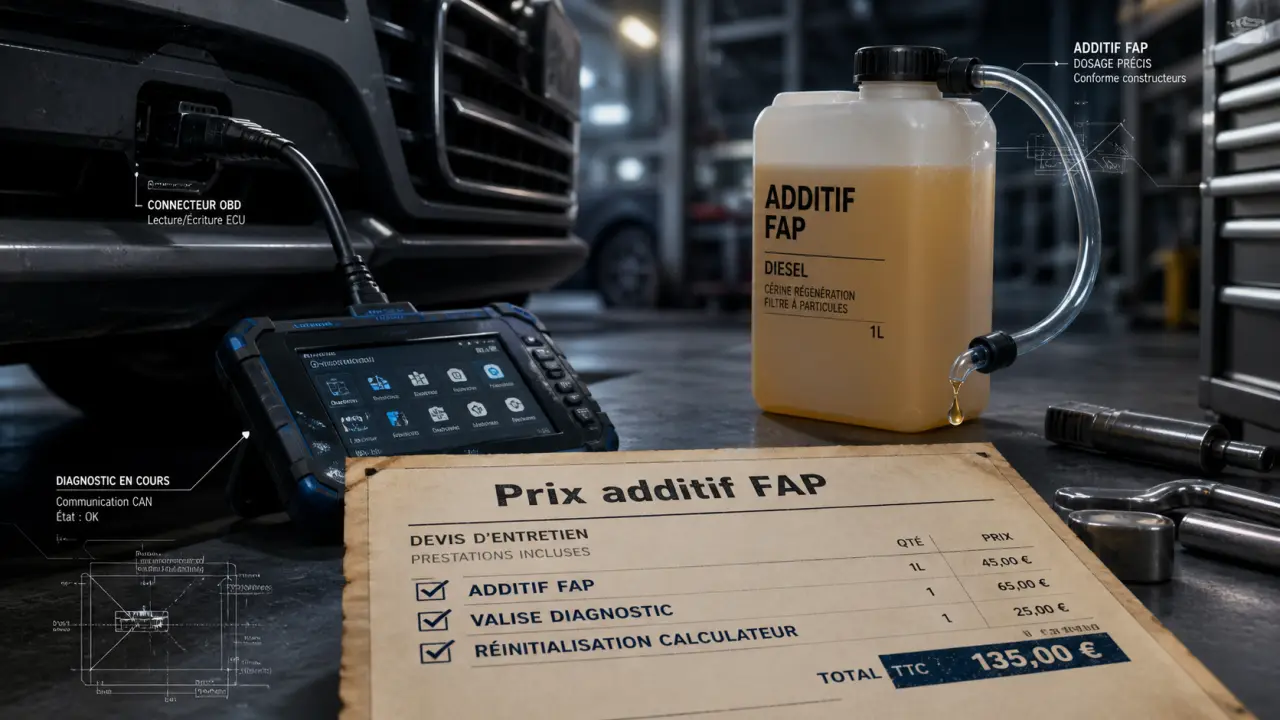 Prix remplissage additif fap Peugeot 308 : 150 à 250 € pour remplir l’additif FAP