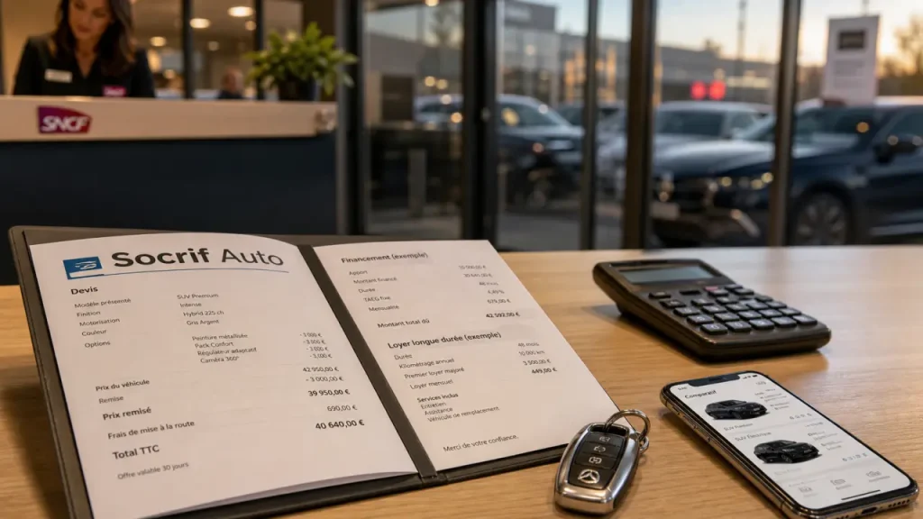 Socrif Auto pour les cheminots : remises jusqu’à -32 %, reprise et prêt auto à vérifier avant de signer