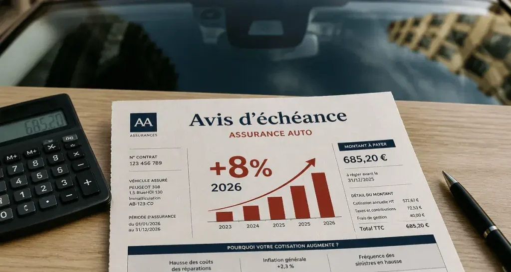 Assurance auto 2026 : pourquoi votre prime augmente et comment la réduire