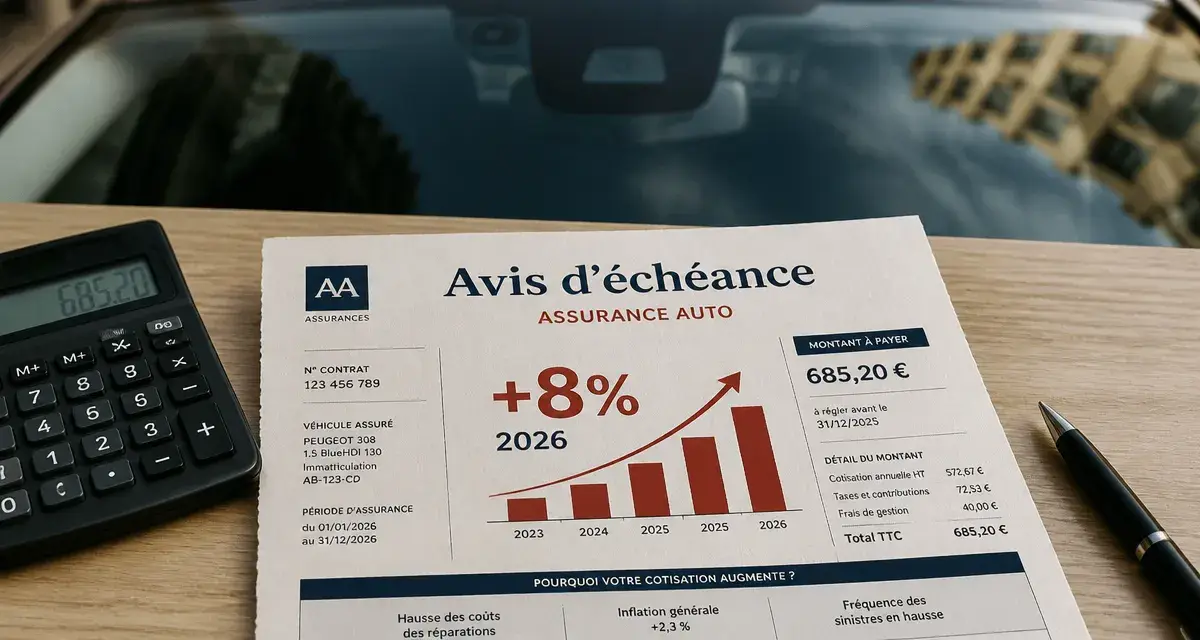 Augmentation assurance auto 2026 : réduire la prime