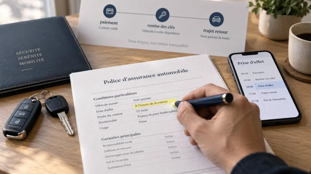 Assurez votre voiture avant la remise des clés, pas le lendemain