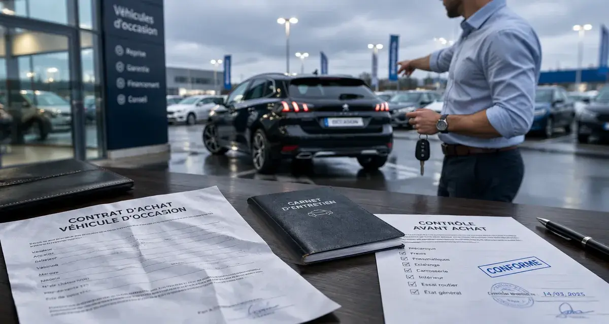 Acheter une voiture d'occasion chez un concessionnaire : contrôle avant achat sécurisé en concession
