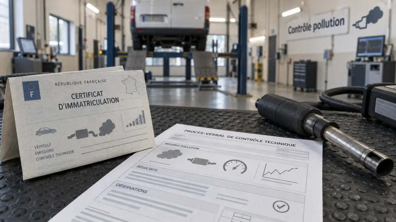 Controle pollution : contrôle essence, diesel et utilitaire en centre