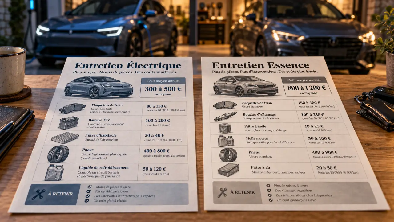 Coût entretien voiture électrique vs essence : pneus à surveiller