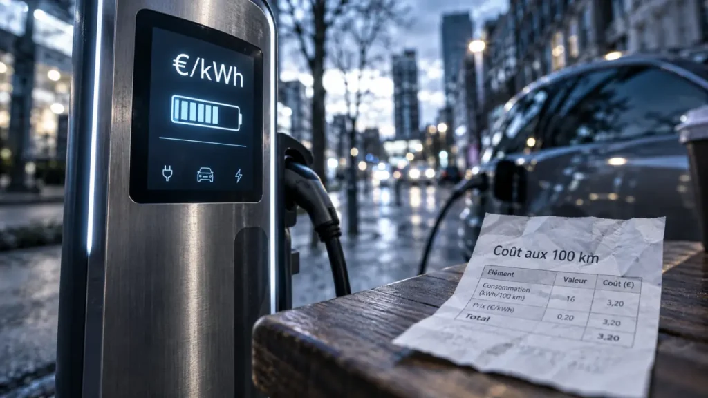Le prix d’un plein électrique dépend surtout du lieu de recharge
