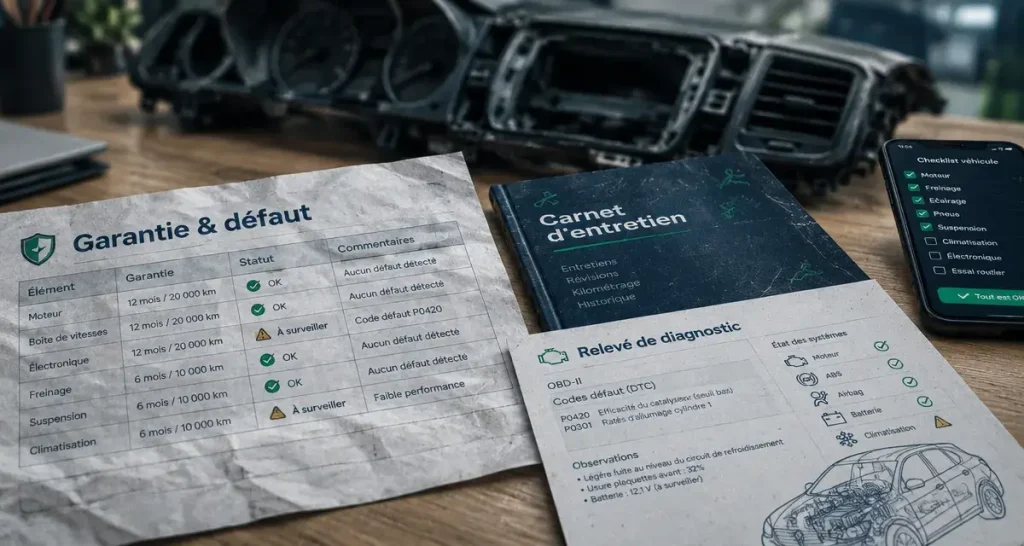 Garantie voiture d’occasion : que couvrent le moteur, l’usure et les recours ?